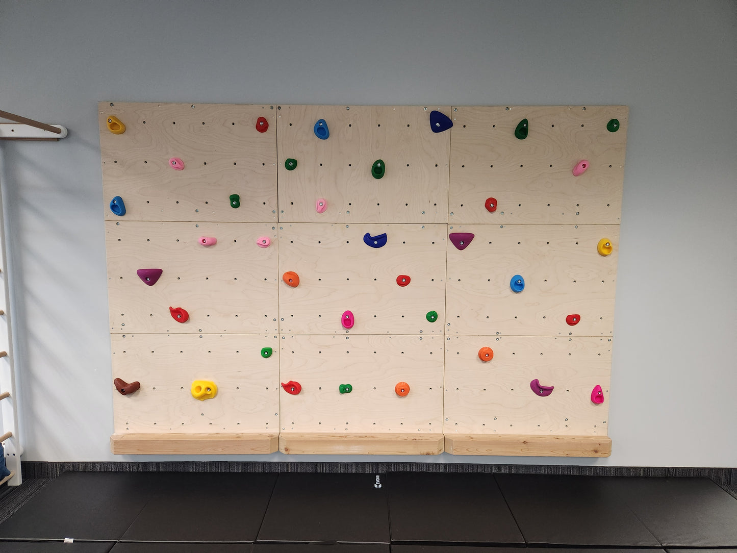 Custom Rock Climbing Ninja Wall! Occupational Therapist Approved