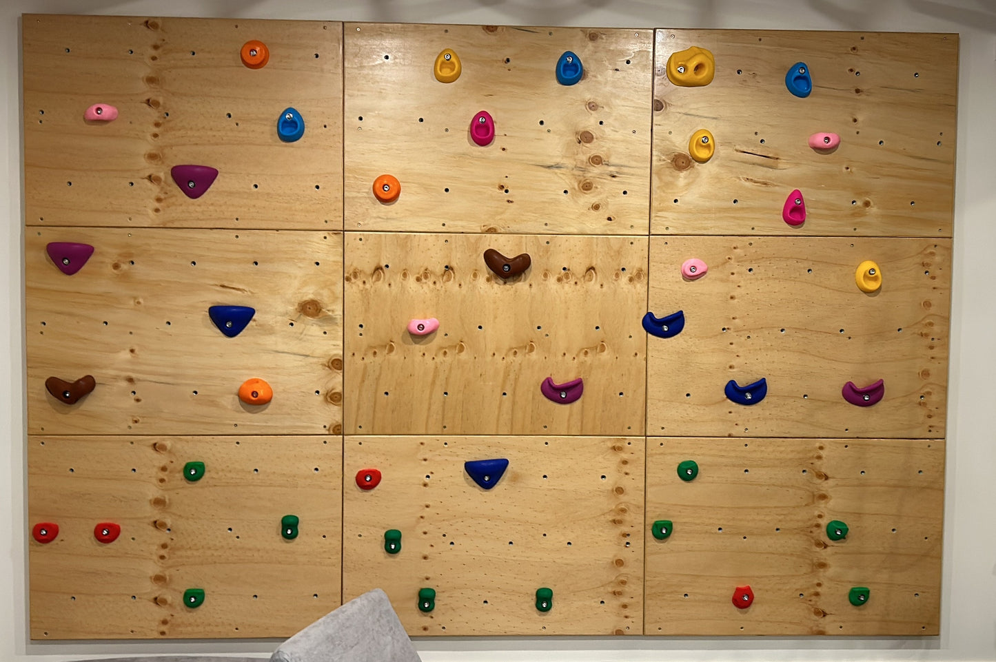 Custom Rock Climbing Ninja Wall! Occupational Therapist Approved