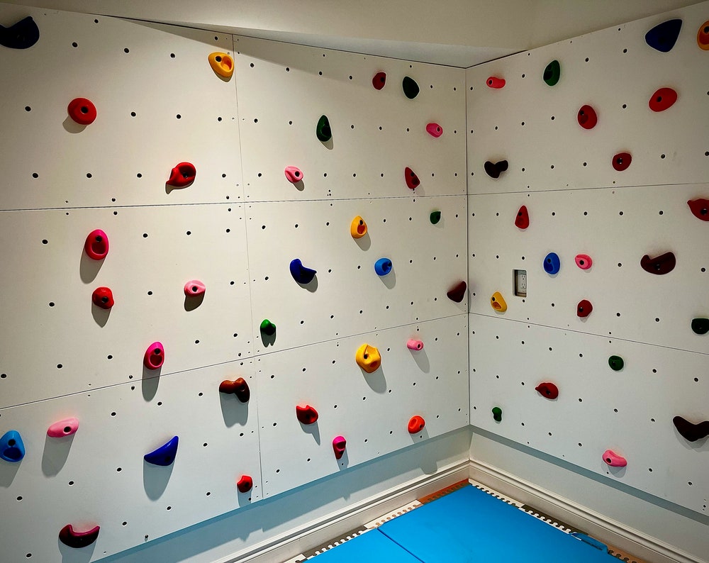 Custom Rock Climbing Ninja Wall! Occupational Therapist Approved